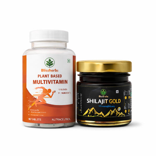 Plant Based Multivitamin & Shilajit Gold Combo (2 Pack)